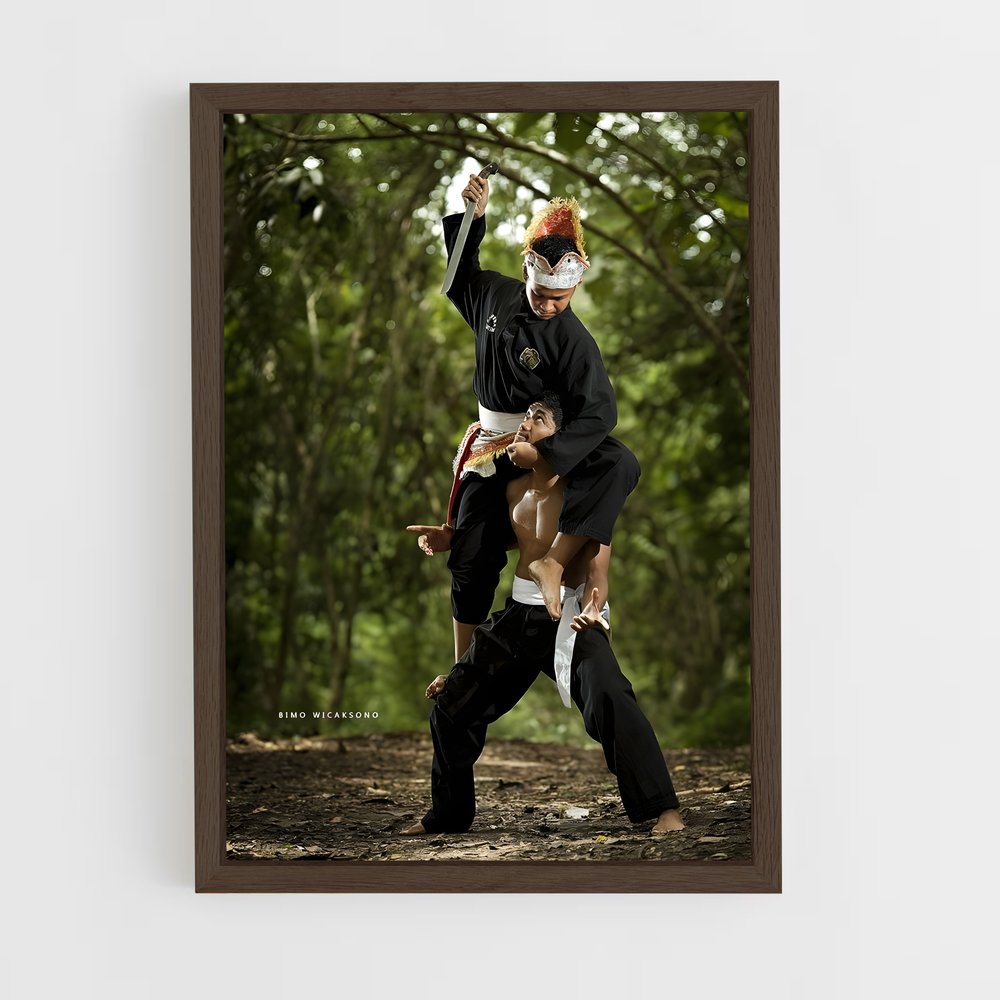 Poster L'Étreinte du Silat – affiche Pencak Silat (vue 5)